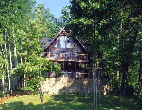 Blue Ridge Mountain Log Cabin Rustic House Exterior Charlotte