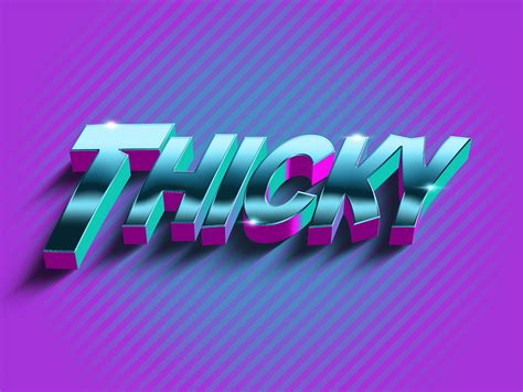 Thicky Text Effect Photoshop Template By Sahin Düzgün On Dribbble