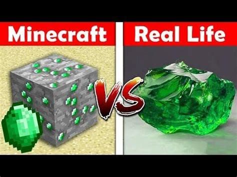 Family friendly video animation for kids challenge. MINECRAFT EMERALD IN REAL LIFE! Minecraft Vs Real Life ...