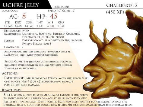 Ochre Jelly By Almega 3 On Deviantart Dungeons And Dragons Homebrew D