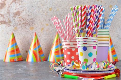 Colorful Accessories For Children S Parties Stock Photo Image Of