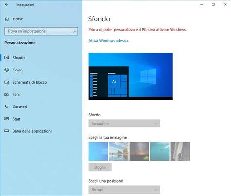 Come Cambiare Lo Sfondo Senza Aver Attivato Windows 10 Pc Tempo