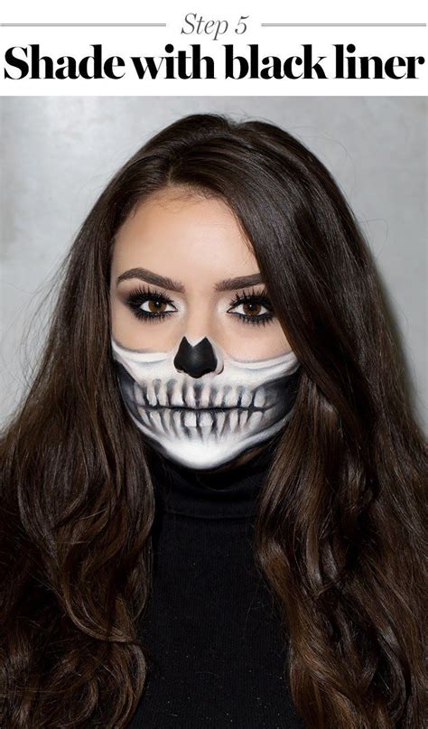 The Coolest Skeleton Makeup Tutorial For Halloween Halloween Skeleton