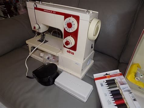 Vintage Elna Primula 303 Electric Sewing Machine Whitered Sold As