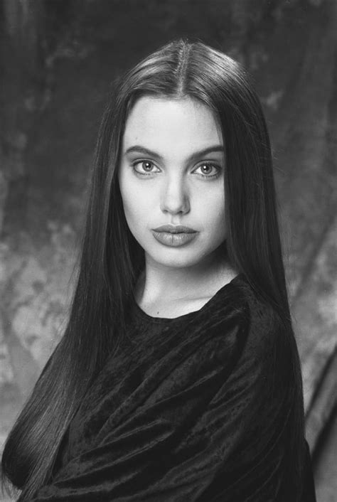 Angelina Jolies High School Picture Early 90s Oldschoolcool