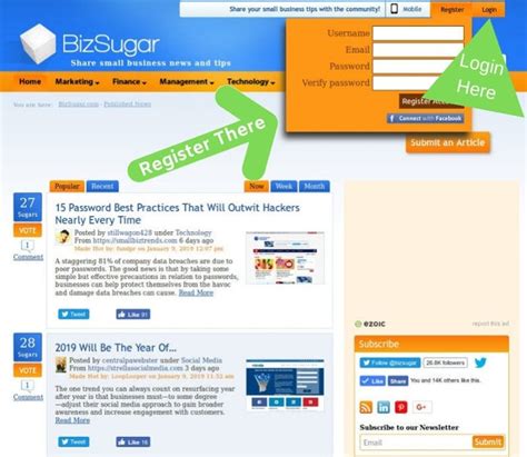 How To Log Into Bizsugar Sharing And The New Bizsugar Mastermind Group