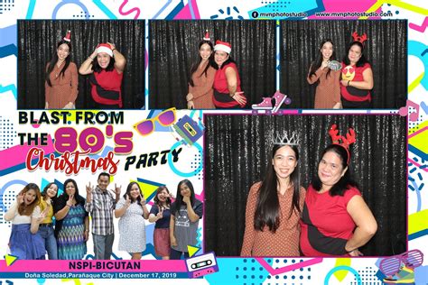 Blast From The 80s Christmas Party Mvn Photostudio Photobooth