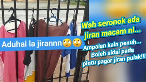 Wanita Terkedu Jiran Yang Selang Beberapa Buah Rumah Selamba Sidai Kain Sehingga Ke Pintu Pagar