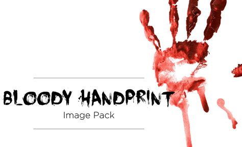 Bloody Handprint Stock Image