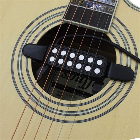 New Irin Acoustic Guitar Pickup 12 Hole Magnetic Acoustic Guitar Sound