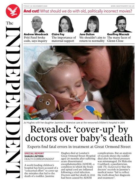 Independent Front Page Th Of November Tomorrow S Papers Today