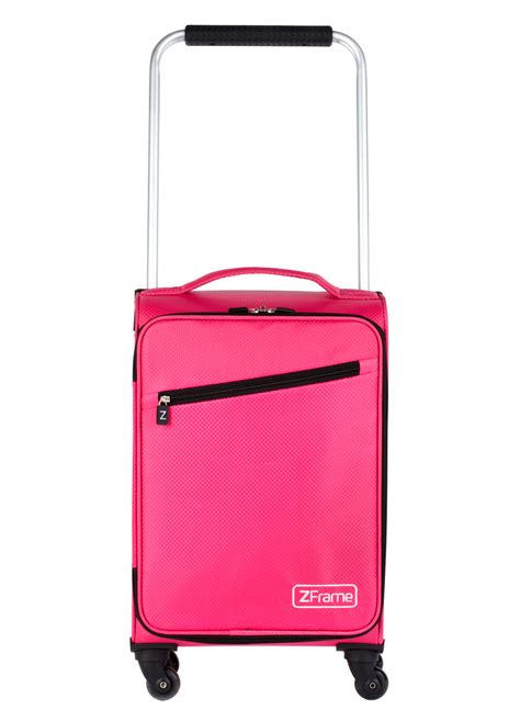 ZFrame Super Lightweight 18" Pink Luggage Suitcase | ZFrame Luggage png image