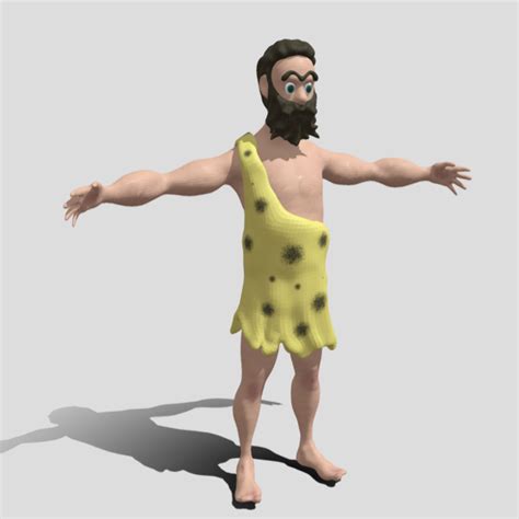 Caveman Free 3d Model C4d Free3d