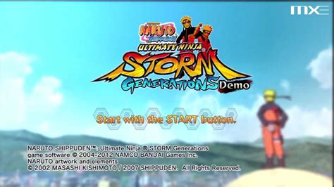 Naruto Ultimate Ninja Storm Generations Demo Gameplay Hd English