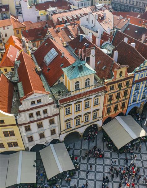 Top View Of Old Town Square In Prague Czech Republic Editorial Photo