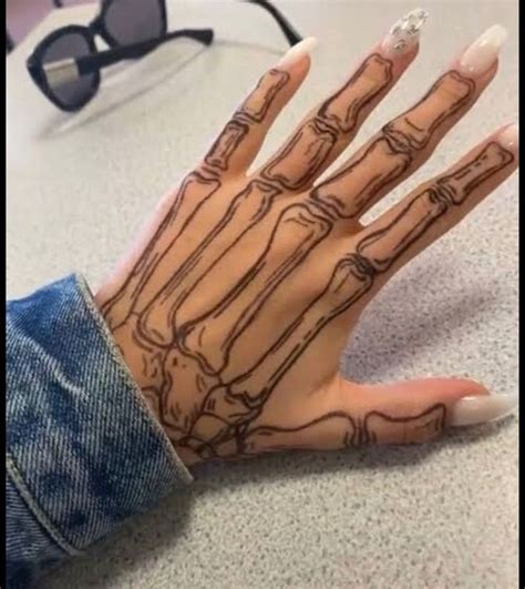 Skeleton Skeleton Hand Tattoo Sharpie Tattoos Hand Tattoos