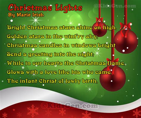 Best Christmas Poems For Kids