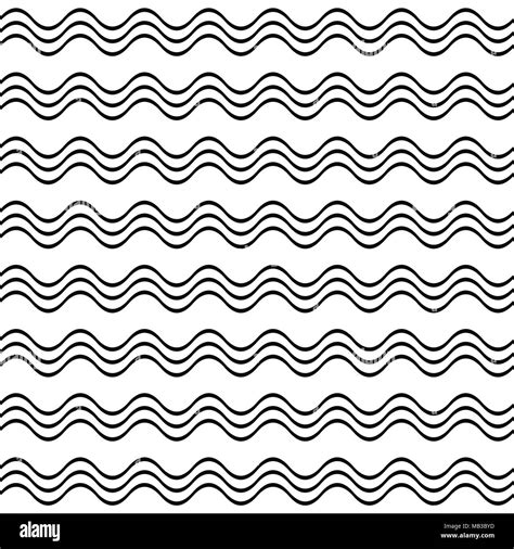 Seamless Pattern Wave Black And White Stock Photos And Images Alamy