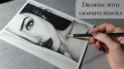 Portrait Drawing With Graphite Pencils Youtube