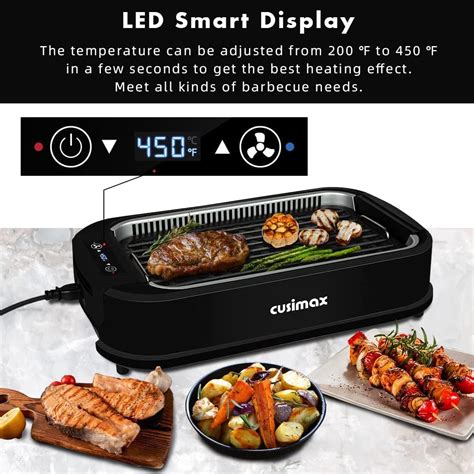 Buy Cusimax Electric Smokeless Grill Indoor Grill Portable Korean Bbq