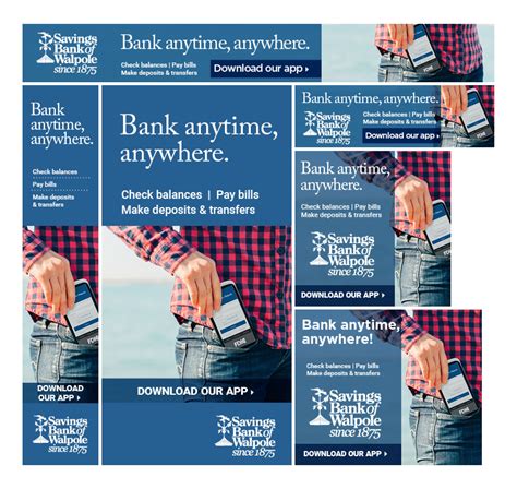 Savings Bank Of Walpole Mobile Banking Digital Ad Series Savings