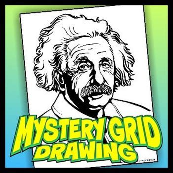 Mystery Grid Drawing Albert Einstein By Outside The Lines Lesson Designs
