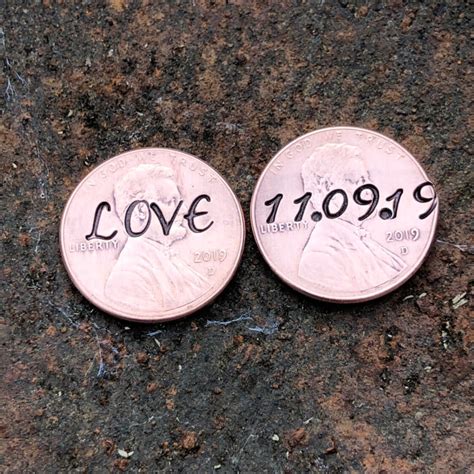 Custom Set Of Lucky Penny For Her Shoe Wedding Day Pennies Etsy