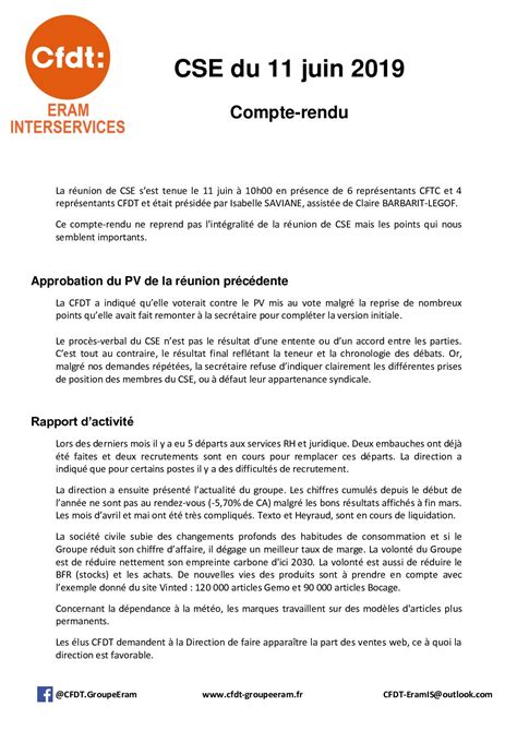 Exemple De Redaction Compte Rendu Grenadfe