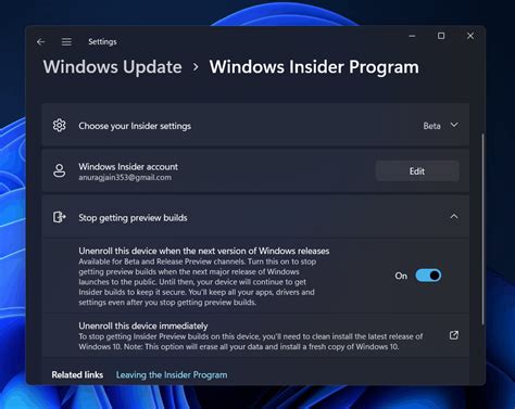 How To Switch From Insider To Stable Windows 11 Build