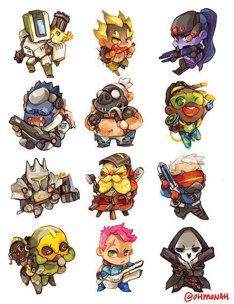 Overwatch Characters Good Job Whoever Drew These Overwatch