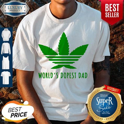 Official Weed Worlds Dopest Dad Shirt Thefirsttees