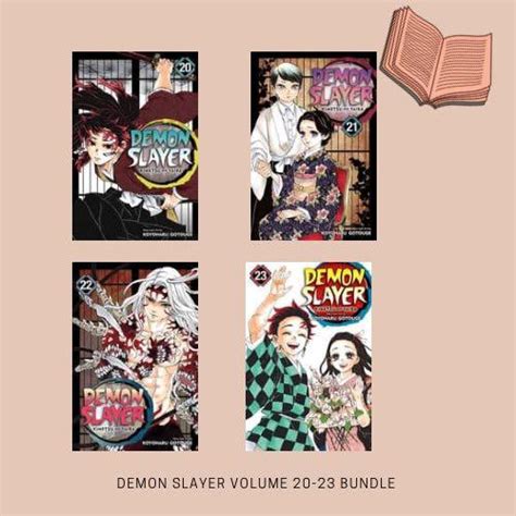 Demon Slayer Manga Volume 20 21 22 And 23 Bundle Hobbies And Toys