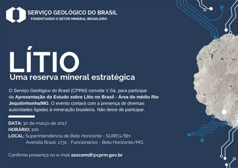 CPRM lança estudo sobre o potencial do lítio no Brasil