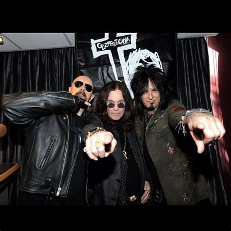 Rol Halford Ozzy Osbourne And Nikki Sixx Judas Priest Rob Halford Metal Horns Prince Of