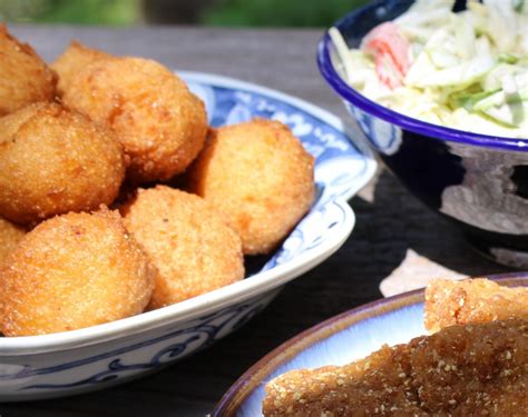 Here are some great protein sources. Southern Style Hush Puppies, gluten free - KitchOut.com