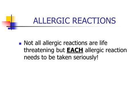 Ppt Allergic Reactions Powerpoint Presentation Free Download Id