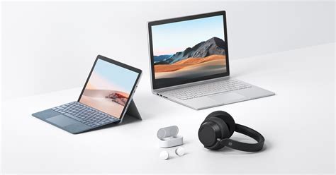 Microsoft Surface Book 3 Surface Go 2 Surface Earbuds