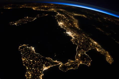 Italy Seen From The International Space Station Ft Photo Diary