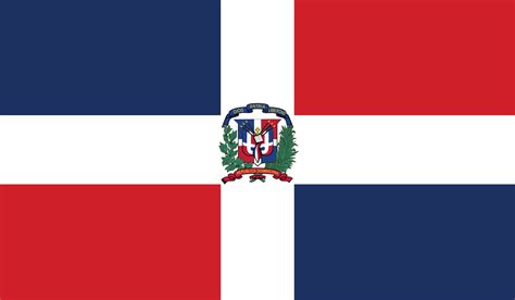 Vector Illustration Of Dominican Republic Flag 10056547 Vector Art At Vecteezy