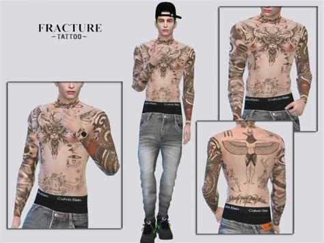 Mclaynesims Fracture Tattoo The Sims 4 Download Simsdomination