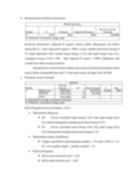 SOLUTION: Contoh latihan soal analisis regresi linier berganda - Studypool