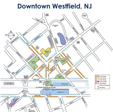 Downtown Westfield Map Westfield Nj