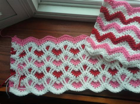 Easy Double Crochet Afghan Patterns Heart Afghan Crochet The Sparkly