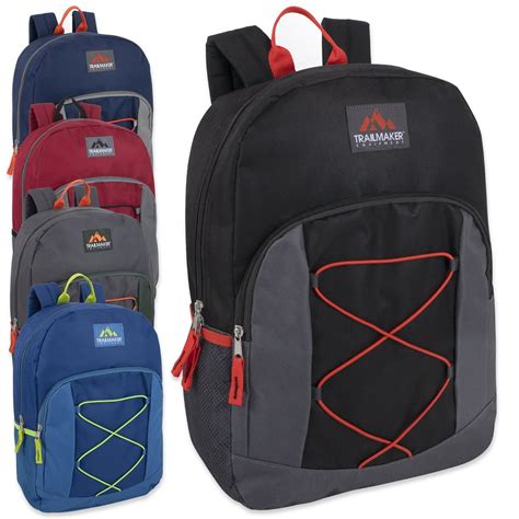 Trailmaker Classic 17 Inch Bungee Backpack Case Pack 24