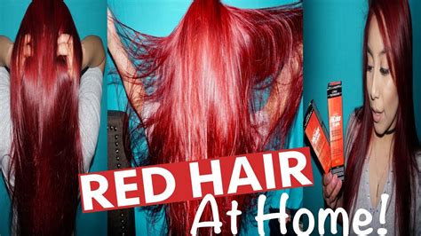 How To Dye Hair Red Without Using Bleach Loreal Hicolor Hi Lift Red Magenta Youtube