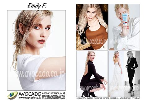 Emily F Models ｜ Avocado 外国人モデル事務所／model Agency Tokyo