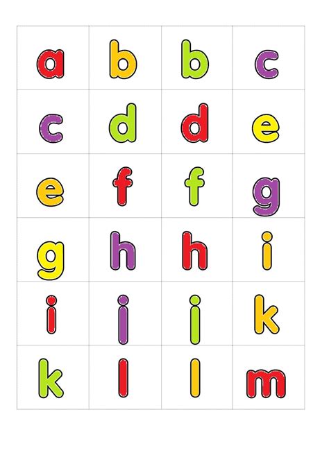 Small Alphabet Letters Printable Small Alphabets Small