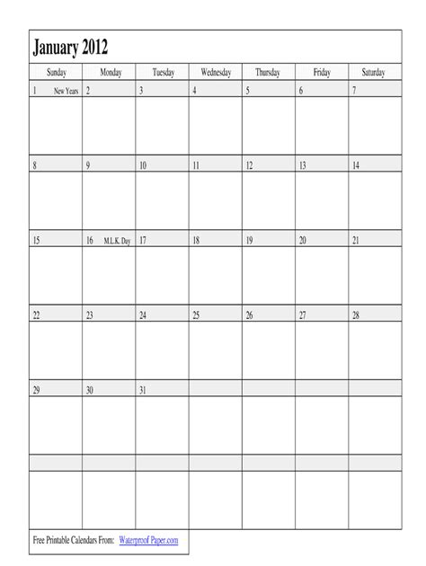 Calendar Templete Fill Out Calendar Template 2023