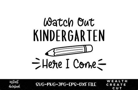 Kindergarten Svg Back To School Svg Graphic By Wealth Create Cut