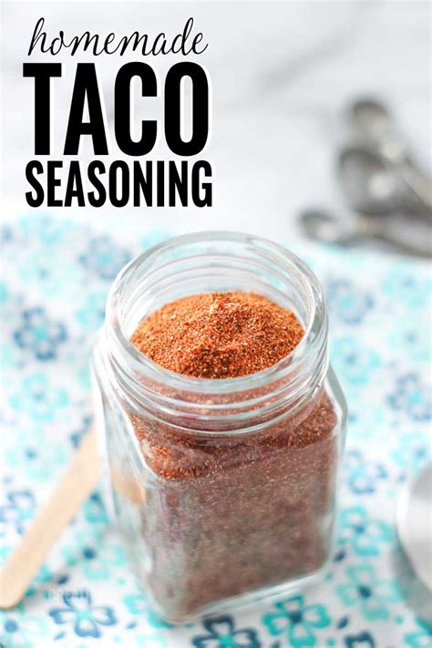 easy homemade taco seasoning mix domestically creative